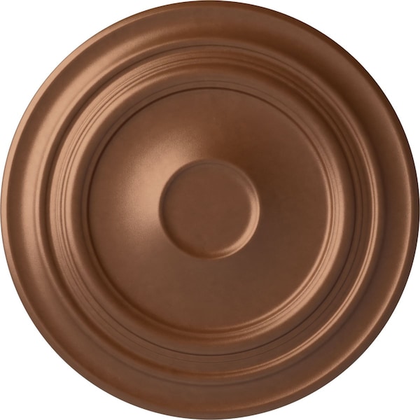 Ekena Millwork Giana Ceiling Medallion (Fits Canopies up to 7 7/8"), 32 5/8"OD x 1 1/2"P, Polished Copper CM32GIPOS - main